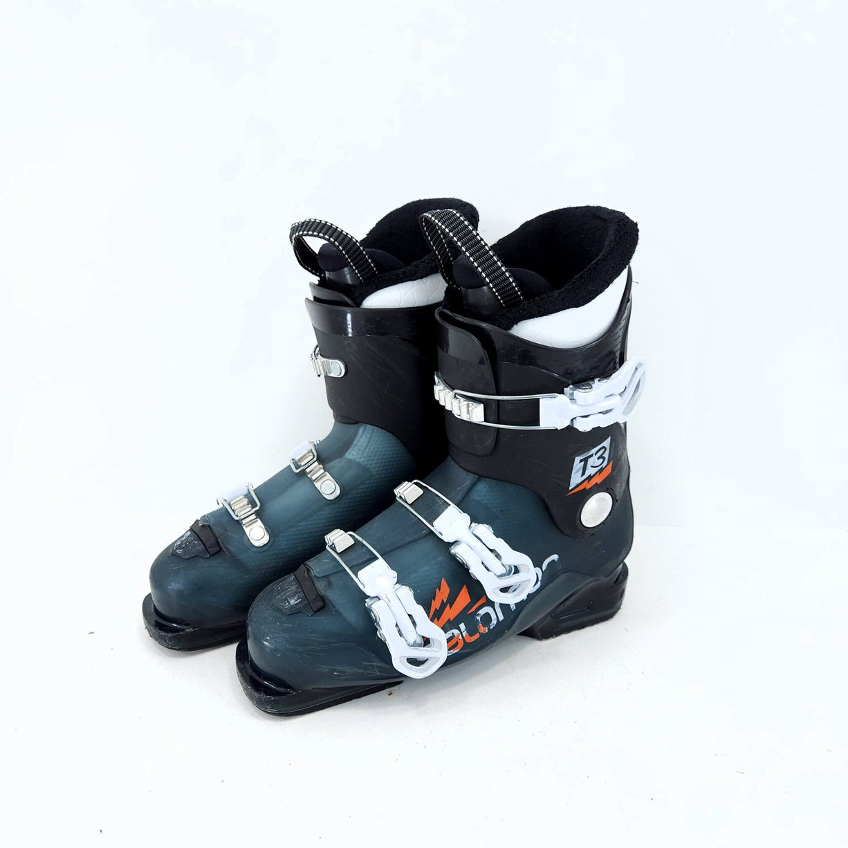 Clapari ski copii Salomon T3, marime 38-39 Eu, 25-25.5 Mondo — vedere 1 din 4